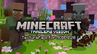 MCPE aesthetic TexturePack 1.20 Trailers vision