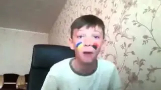 Юный патриот Украины.