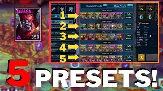Use These 5 COSTUM GEAR PRESETS To Clear Amius EASILY in Every Rotation!! Raid Shadow Legend