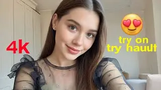 4k transparent try on haul | try on haul see everything I bikini try on | see through/ transparent