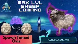 Tamed Ovis Spawn Command  Ark Survival Ascended