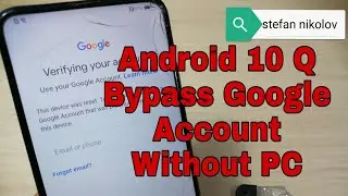 BOOM!!! Huawei P Smart Z STK-LX1 Android 10 Q, Remove Google Account Without PC!