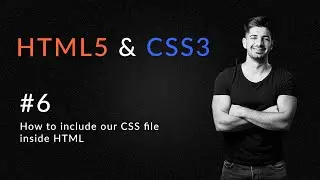 How to include our CSS3 file in our HTML5 | Introduction to HTML5 and CSS3 | Learn HTML5 and CSS3