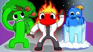 RAINBOW FRIENDS, But Theyre ELEMENTAL?! (Cartoon Animation)