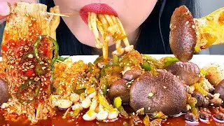 ASMR SPICY ENOKI OYSTER SEAFOOD MUSHROOMS * ASMR Phan *