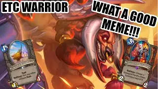 HARDEST CONTROL WARRIOR DECK!!! | ETC Warrior Guide | Darkmoon Faire | Wild Hearthstone