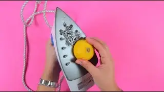 Rub the lemon under the iron: youll find this trick useful