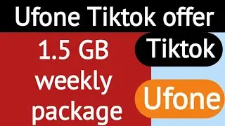 ufone tiktok package weekly code || ufone tiktok offer code || ufone Tiktok 2022||