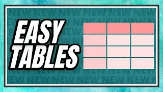 How to Create Tables in Canva | New Feature in Canva