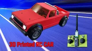 Fully 3D Printing RC Car Making (Low cost) & Handmade Remote Control. 