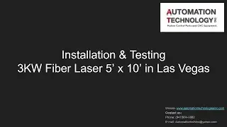 Assembled and Tested the 3KW 5' x 10' Fiber Laser Cutting Machine in Las Vegas