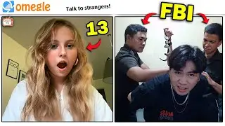 SHE'S REALLY CUTE BUT TOO YOUNG! 😨💔 OMEGLE | OMETV | FBI OPEN UP!!!!