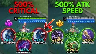 Miya 500% Critical Build vs Miya 500% Attack Speed Build