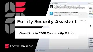 Installing Fortify Security Assistant for Visual Studio 2019 Community Edition