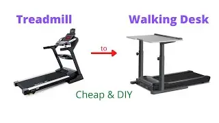 Low Budget Walking Desk Treadmill Conversion Option