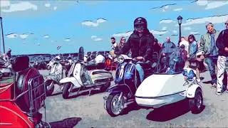 Scoots and Soul - Scooters on The  Isle of Wight Cartoon style Video