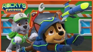 Chase and The Strange Case of the Wobbly Police Drone | Rocky's Garage | PAW Patrol