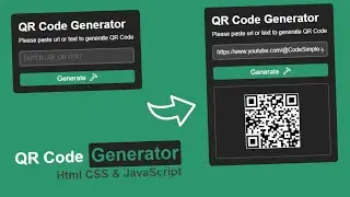Create Advenced QR Code Generator With HTML CSS & JavaScript #html #css #javascript #coding #viral
