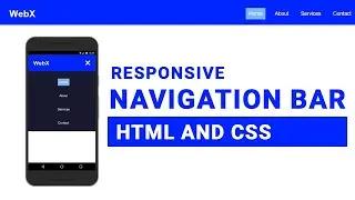 Mobile Responsive Navigation Bar Website Design Using HTML CSS and Javascript #nav #css