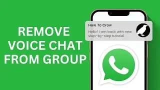 How to Remove Voice Chat From WhatsApp Group