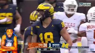 Reacting to No. 3 Texas Longhorns vs No.10 Michigan Wolverines Highlights College Football Reaction!