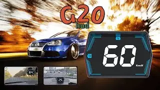 G20 Car Headup Display KMH MPH GPS Digital Speedometer with LED Large Font Display Car Charge