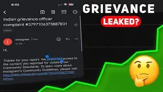 Indian Grievance Officer Complaint Tutorial video | TEAM NEX | Instagram Ban