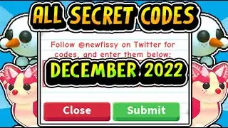 "ALL SECRET ADOPT ME CODES DECEMBER 2022!" Money / Pet Codes Christmas / Winter Update 2022 (Roblox)