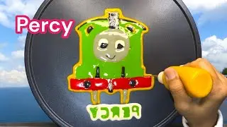 Percy Pancake Art - Percy Train, Cartoon Character, Train Cartoon, Pancake@rainbowpancakeart