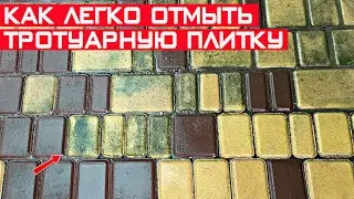 Как легко отмыть тротуарную плитку? Очистка тротуарной плитки своими руками.