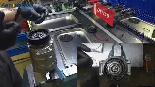 Volkswagen Transporter/Multivan. Замена муфты. Шумит компрессор кондиционера.
