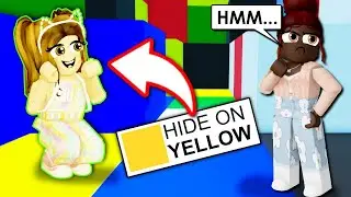 🌈💛 I Was The BEST HIDER In Color Hide And SEEK!! 💛🌈 (Roblox)