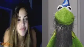 Kermit performs magic on Omegle
