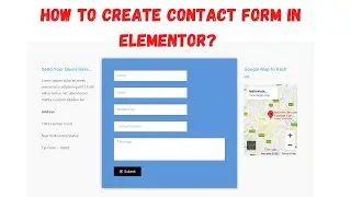 How to Create Contact Form in Elementor Page Buider Plugin