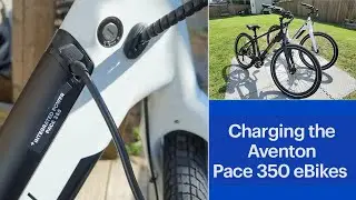 How to Charge the Aventon Pace 350 Electric Bikes (with Removable Battery)