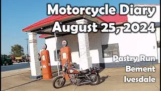 Motorcyle Diary: August 25, 2024 (Pastry run, Bement, Ivesdale) Honda Rebel 250