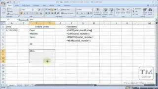 Add Days Months or Years to a Date in Excel