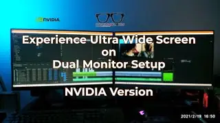 Experience Ultra Wide Screen on Dual Monitor Setup | Nvidia Version | Nvidia Surround