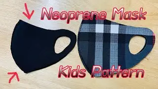 EASY DIY Neoprene FaceMask Pattern Drawing (Kids) / Simple & Easy / 2~5years /