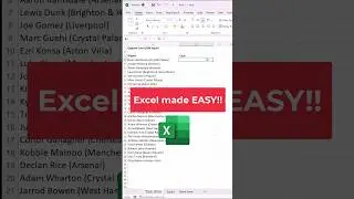 Shortcut that makes Excel easier! #shorts