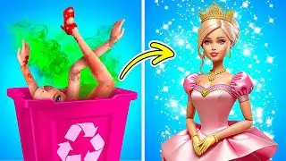 POOR VS RICH VS GIGA RICH 🤑 BARBIE MAKEOVER AND HACKS WITH TIKTOK GADGETS