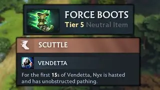 Force Boots + Scuttle Dota 2