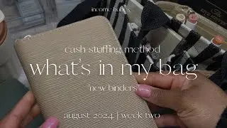 What’s In My Bag *Budget Binder Edition* + NEW BINDERS | Cash Envelope Method