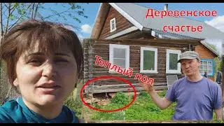 Теплый пол в деревне.//  4 огорода, везде успеть.
