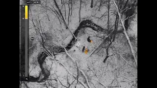 Parrot ANAFI Thermal Drone view of some Ohio deer from 200ft AGL