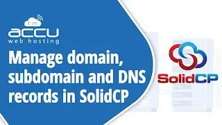 How to add delete a domain and subdomain and manage dns record in solidcp?