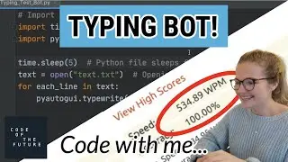 Coding a Typing Bot in 6 lines of code! Free Coding Tutorial for Beginners