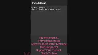 #50 Coding for beginners | my first program | 