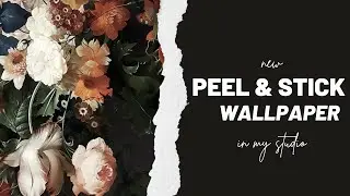 new PEEL & STICK wallpaper for the studio