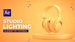 Studio Lighting Infinite Floor - After Effects Tutorial [Element 3D]